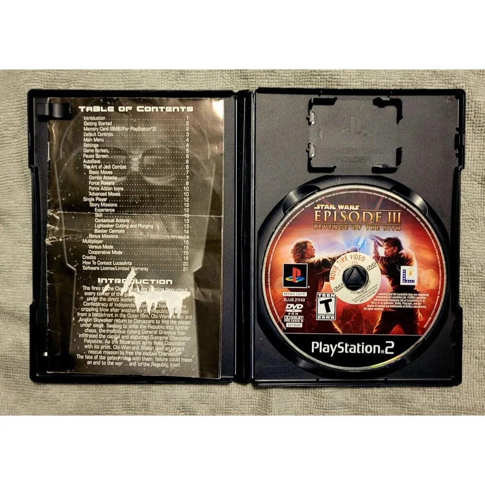 Star Wars: Episode III 3 Revenge of the Sith (Sony PlayStation 2 PS2) Complete